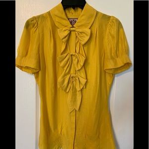 Juicy Couture yellow blouse
